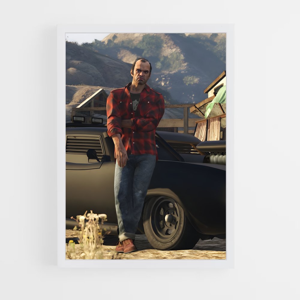 Poster Chaos à Los Santos – affiche GTA V (vue 3)